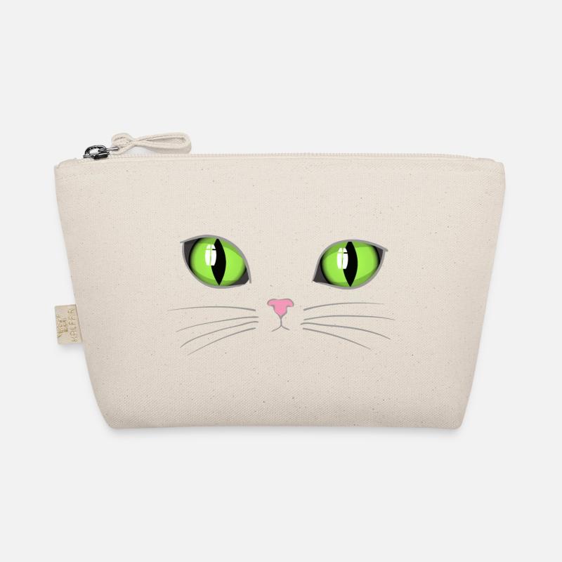 Cat es eyes - Bio-Täschchen - Natur