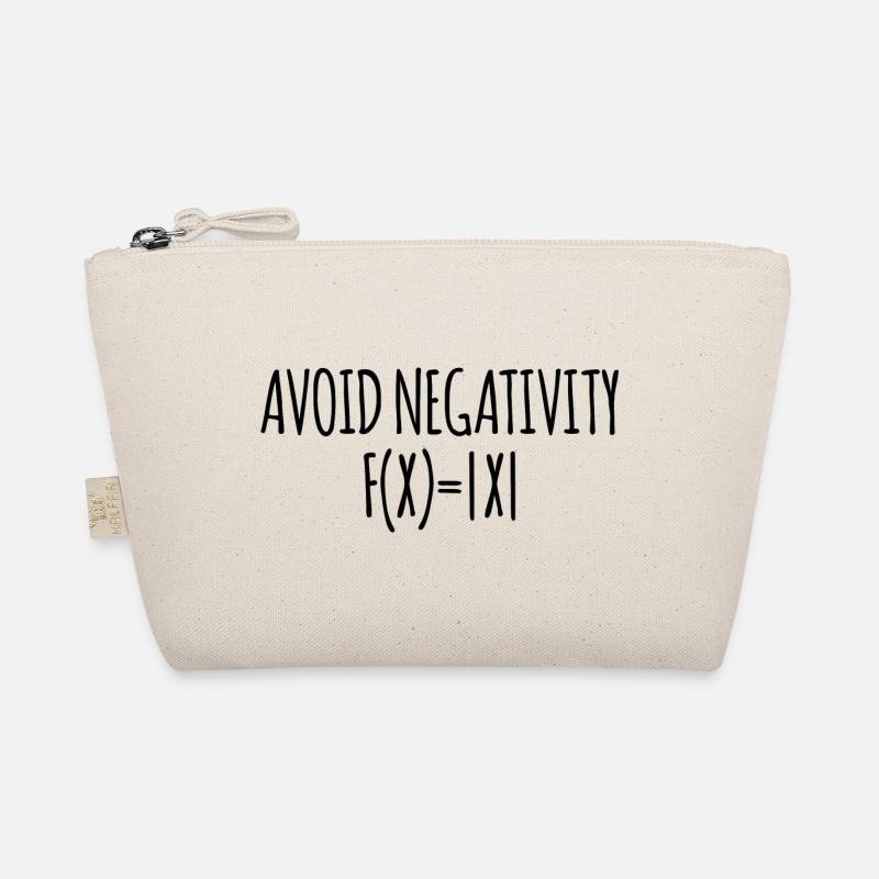 Avoid negativity Math School Gift Teacher Organic Pouch