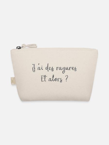 J ai des rayures et alors ? Collection Zen & Zèbre - Trousse biologique - nature - Devant