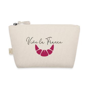 Vive la France, France, Croissant, Europe, Vie - Organic Pouch - nature - Front