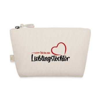 Ich bin eine Lieblingstochter - Kindertagsgeschenk - Bio-Täschchen - Natur - Vorne