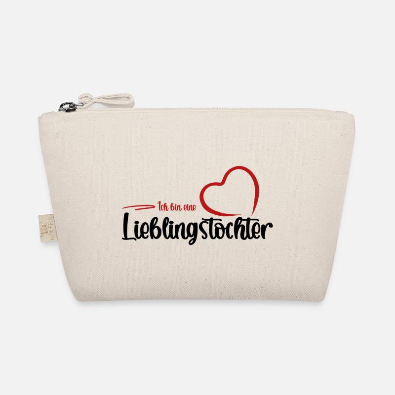 Ich bin eine Lieblingstochter - Kindertagsgeschenk - Bio-Täschchen - Natur