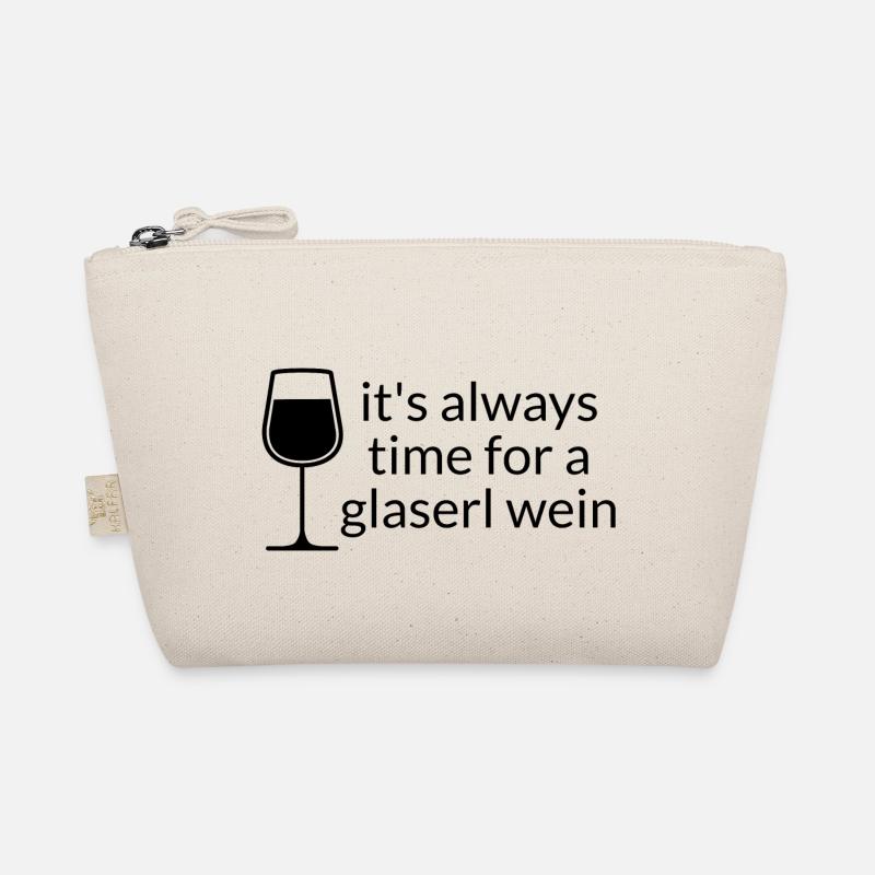 it s always time for a glaserl wein Bio-Täschchen