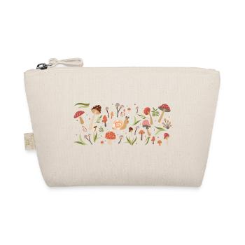 Autumn Snail & Mushrooms (Landscape) - Organic Pouch - nature - Front