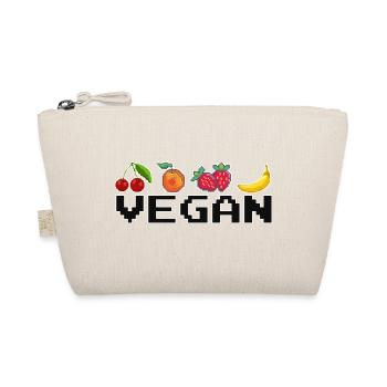 Vegan Gamer, Vegan Zocker, Veganerin Zocken, Game - Bio-Täschchen - Natur - Vorne