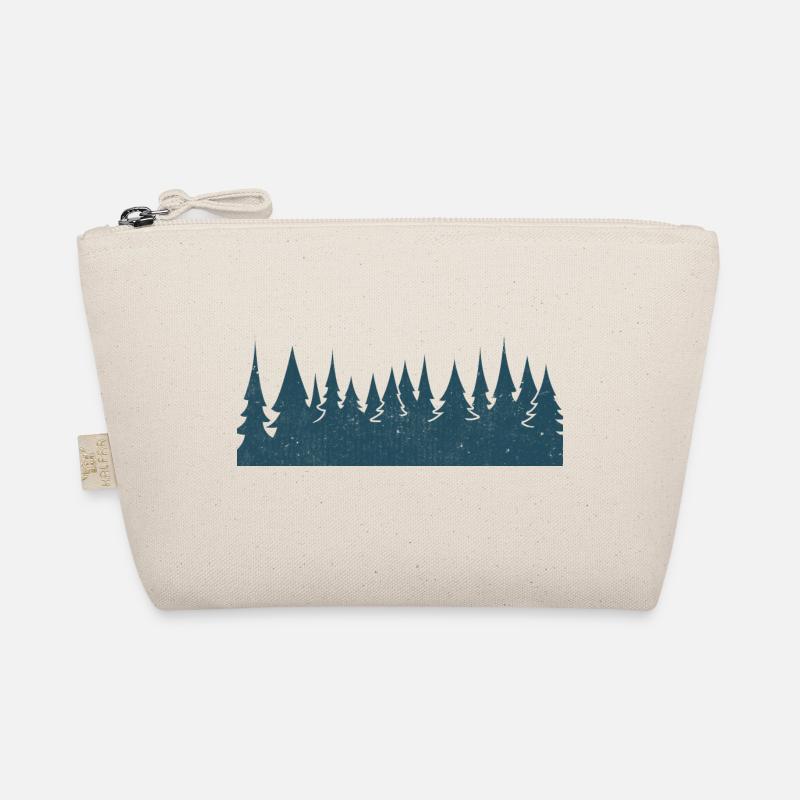 T-Shirt Forest Landscape Forest Trees Horizontal Organic Pouch