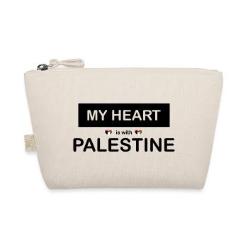 Mon cœur avec la Palestine - Trousse biologique - nature - Devant