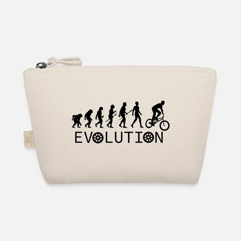 Evolution Gift Bike Cyclist Sport Organic Pouch