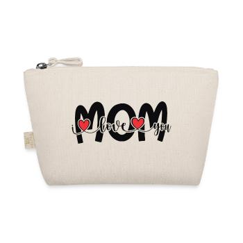 " I Love You Mom " - Organic Pouch - nature - Front