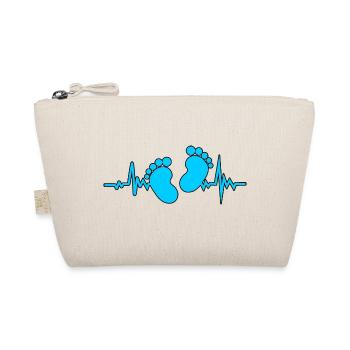 Battements de cœur bébé garçon - Trousse biologique - nature - Devant