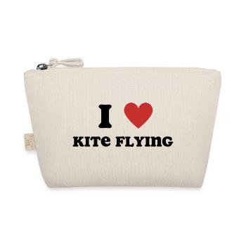 I Love Kite Flying - Organic Pouch - nature - Front