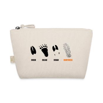 Deer, bear, wild boar, huntress, foot seal - Organic Pouch - nature - Front