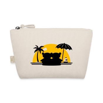 Teddy bears palm beach sailboat sunset - Organic Pouch - nature - Front