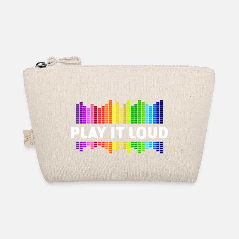 Play it loud Equalizer Music Rainbow Colorful Disco Organic Pouch