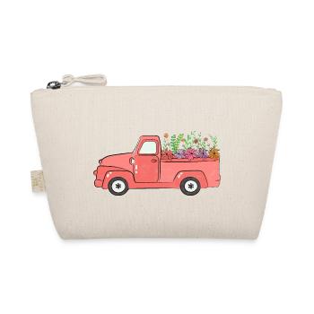 Floral Vintage Truck - Bio-Täschchen - Natur - Vorne
