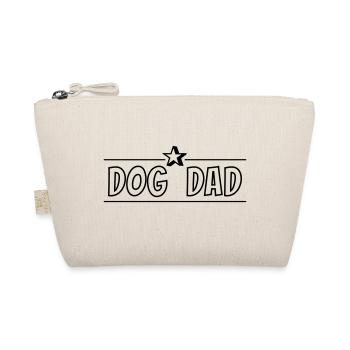 Dog Dad (Hundepapa cartoon style Textmotiv, 1c) - Bio-Täschchen - Natur - Vorne