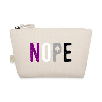Nope Asexuell Pride Asexualität Ally - Bio-Täschchen - Natur - Vorne