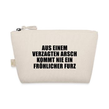 Arsch Hintern fröhlicher Furz heiter Zitat Luther - Bio-Täschchen - Natur - Vorne