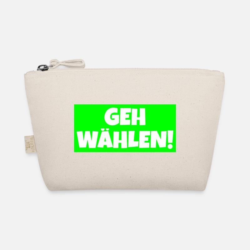 Geh wählen! - Bio-Täschchen - Natur