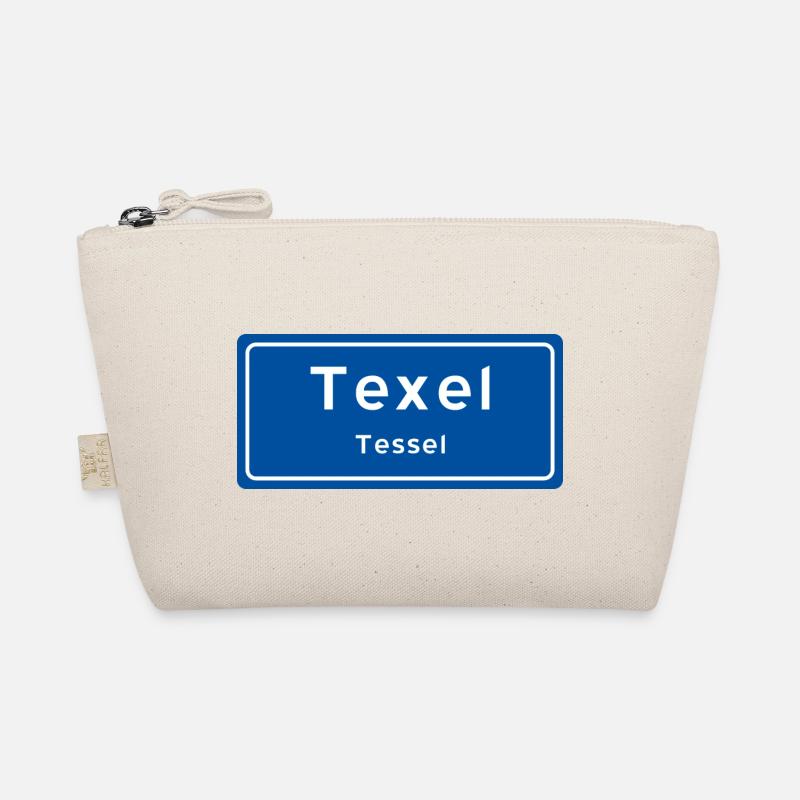 Texel-Typenschild - Bio-Täschchen - Natur