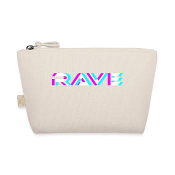 Rave Techno EDM Trippy Acid Raven House - Bio-Täschchen - Natur - Vorne