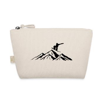 Snowboard Snowboarder - Bio-Täschchen - Natur - Vorne