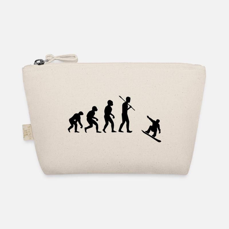 Snowboard Snowboarder - Bio-Täschchen - Natur