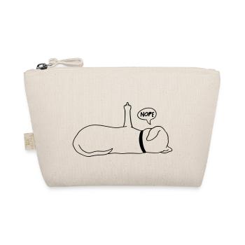 Lazy Dog Dog Lover Dog Owner Saying - Organic Pouch - nature - Front