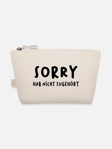 sorry hab nicht zugehört - Bio-Täschchen - Natur