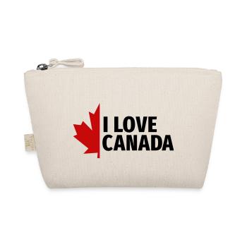 I love Canada Maple Leaf Canada Vancouver Ottawa - Organic Pouch - nature - Front