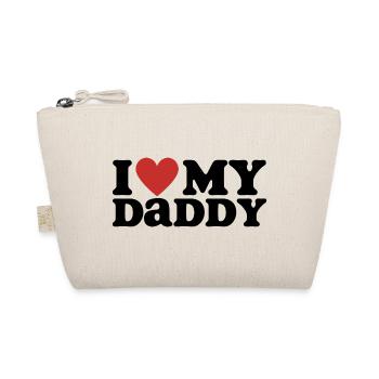Ich liebe meinen Papa - Bio-Täschchen - Natur - Vorne