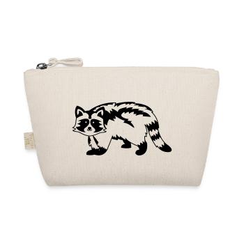 Raccoon Racoon - Organic Pouch - nature - Front