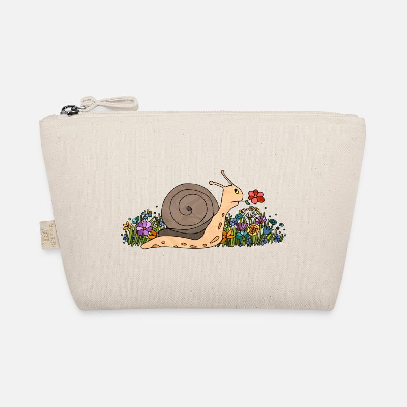 Schnecke - Bio-Täschchen - Natur
