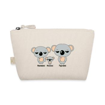 Koala-Familie Mimimi - Bio-Täschchen - Natur - Vorne