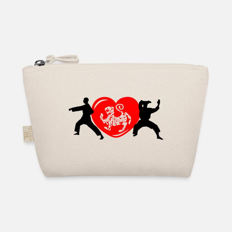 Shotokan Karate Herz mit Tiger Bio-Täschchen