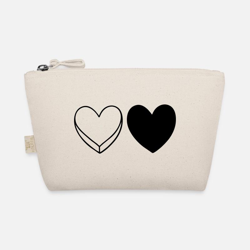 Cœurs noirs et blancs Trousse biologique