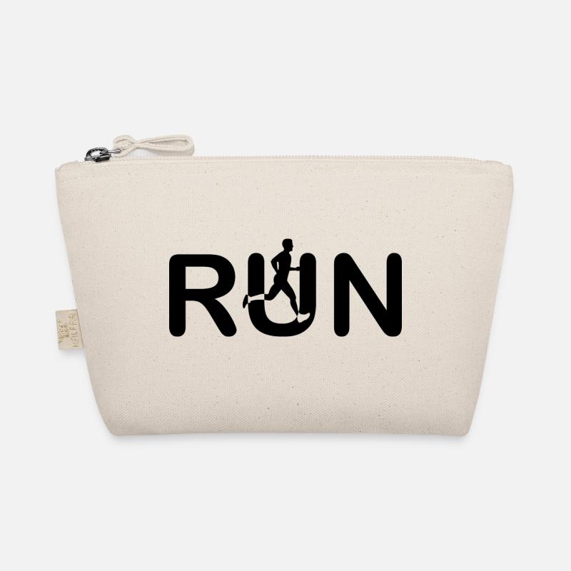 Marathon Running Run jogging - Bio-Täschchen - Natur