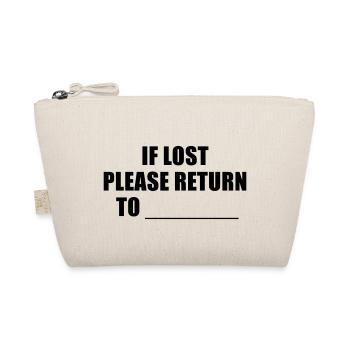 if lost please return to - Bio-Täschchen - Natur - Vorne