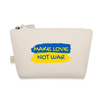 Make Love Not War Urkaine Peace Stand with Ukraine - Bio-Täschchen - Natur - Vorne