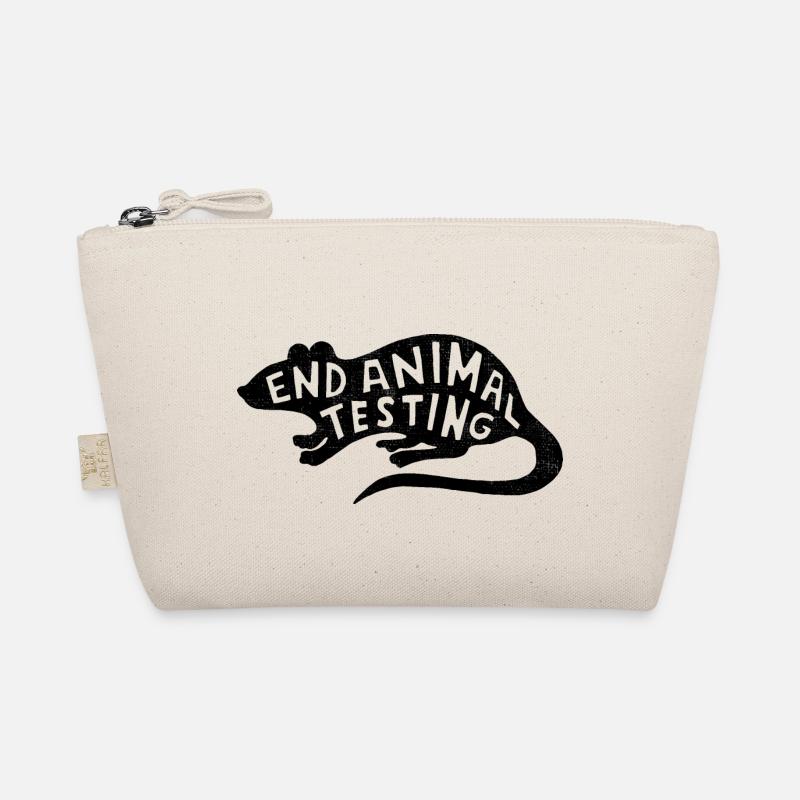 Stop animal testing Organic Pouch