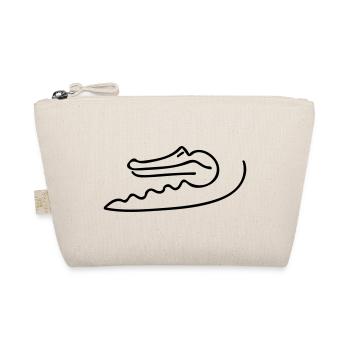 Alligator Line Art - Minimaliste - Trousse biologique - nature - Devant