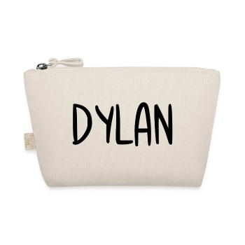 Dylan Custom Name Font Text Birthday - Organic Pouch - nature - Front