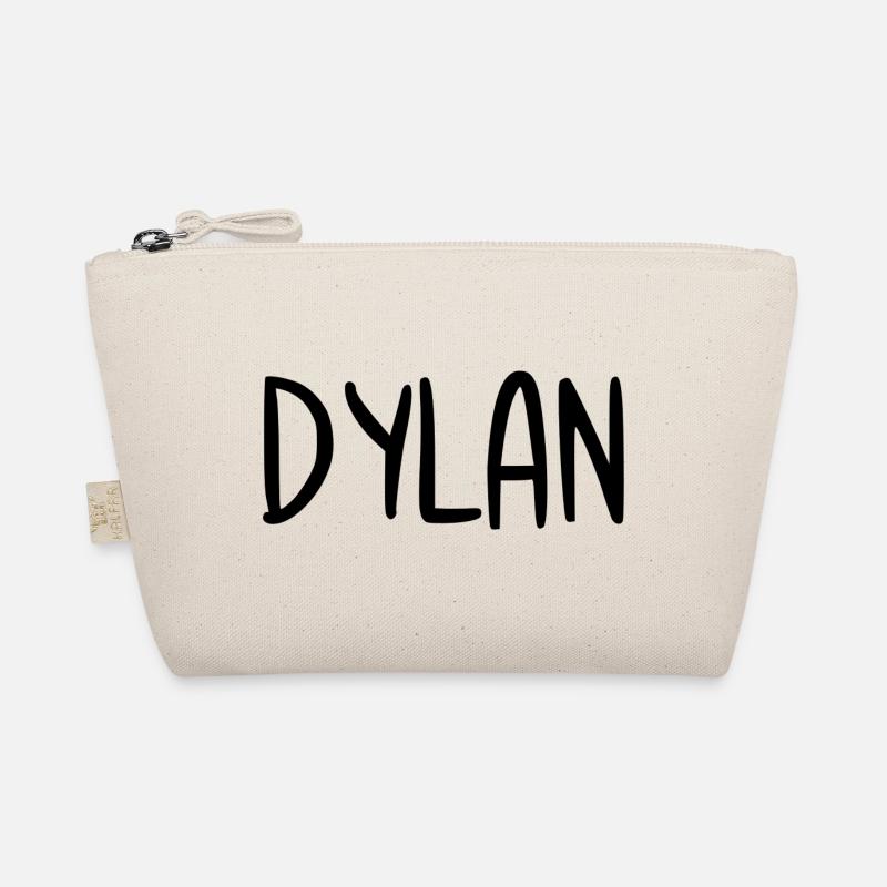 Dylan Custom Name Font Text Birthday Organic Pouch