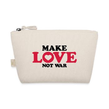 Spruch Not War - Bio-Täschchen - Natur - Vorne