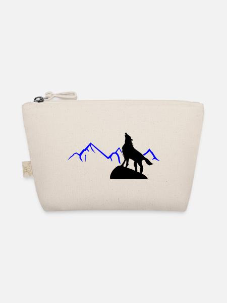 Wolf Cry Mountains - Organic Pouch - nature - Front