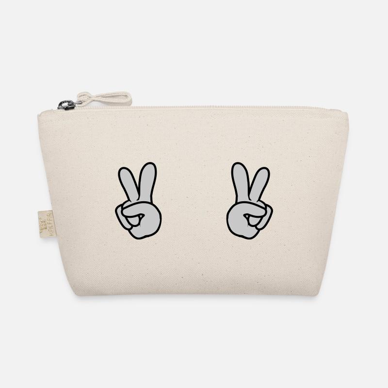 2 Peace Hands Organic Pouch