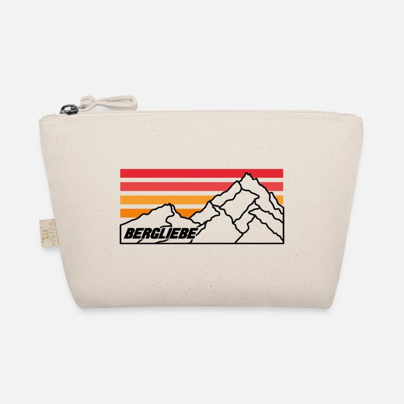 Alpen Abenteuer Berg Design Klettern - Bio-Täschchen - Natur