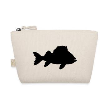 Silhouette Sea Fish - Organic Pouch - nature - Front