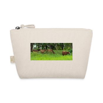 horses in the meadow - Organic Pouch - nature - Front
