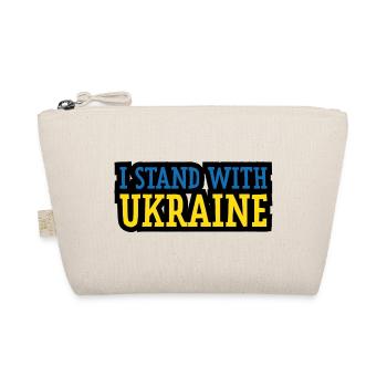 I Stand with Ukraine ! Make Love not War - Organic Pouch - nature - Front
